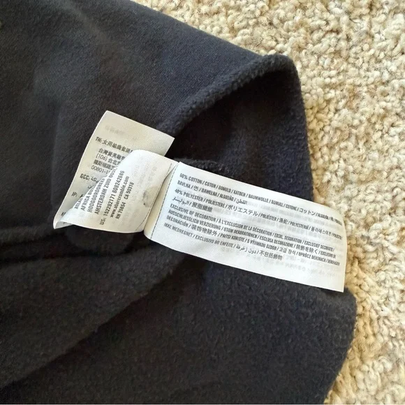 Abercrombie Embroidered Floral Cropped Fleece Sweatshirt XS Boho Cottage Fairy - Picture 5 of 8